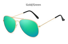 Load image into Gallery viewer, Brand mirror pilot Women Men Shades classic fashion Metal Top Fashion Eyewear Black Silver men's sunglasses zonnebril