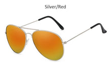 Load image into Gallery viewer, Brand mirror pilot Women Men Shades classic fashion Metal Top Fashion Eyewear Black Silver men's sunglasses zonnebril