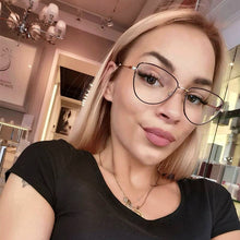 Load image into Gallery viewer, Cat Eye Optical Metal Eye Glass