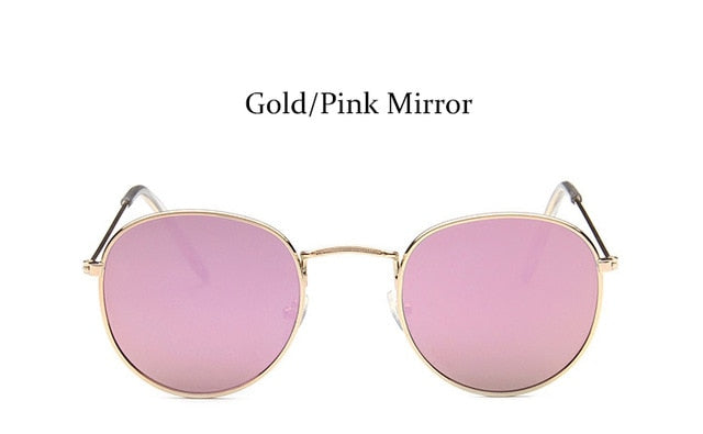 Retro Vintage Round Mirror Women Sunglasses