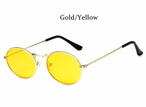 Red Round Glasses Oval Sun Glasses